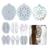 Silicone Mould Kit Dreamcatcher Mould Pendant Feather Mold Epoxy Casting Earring Mold Suitable for DIY Jewelry Keychains