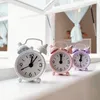 Mini Metal Alarm Clock Antique Alarm Clock Portable Desk Table Decor for Home Office Cute Kids Gift