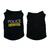 Politie Pak Cosplay Dogkleding Pet Dog Vest Dog Kleding Polyester Zacht Ademend comfortabel Stijlvolle casual stijl Hondenkleding