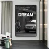 En dröm och 1% entreprenör Motivational Qoutes Canvas Print målning Poster Inspirerande väggkonstbilder Kontor Väggdekor