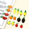 Material de vidrio de 10 piezas de vidrio de fruta y vegetales Beads de vidrio Diy Accesorios de joyas hechas a mano Material de cuentas sueltas