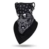 Modegesichtsmasken Hals Giterin Multifunktions-Schal-Schädel-Schädel Gesichtsmaske Radsport Bandana Earloops Face Balaclava Abdeckung 3D-Druck Sonnenschutzwinddichte Neck Giter 240410