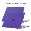 Cas Transparent Crystal Case pour MacBook Pro Retina Air 11 12 13 14 15 16 pouces pour Mac Air 13,6 M2 M1 Chip Pro 13.3 Couvercle d'ordinateur portable Nouveau