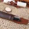 Leather Pen Holder Brown Fountain Pen Pencil Holder Handmade Ballpoint Pen Protective Sleeve Cover O09 20 Dropship