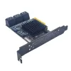 Karten PCIe 8 Port Sata Expansion Card Extension Board PCI E PCI Express X4 bis SATA3 6G HDD SSD -Adapter -Controller Hub Multiplikator