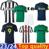 Joelinton Bruno Guimaraes Jerseys 23 24 24 Tonali Almiron Camisa de futebol uniforme Kit de crianças jovens 1601