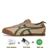 Onitsukass tiger mexico 66 män casual skor tigers sommar svart vit blå gul beige låg duk latex insula pergament mellansula slip-on mens kvinnor sport sneakers