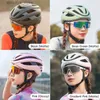 Radsporthelme Rockbros Fahrrad Helm Ultraleichte Sicherheitsrandkappe für Männer Frauen Roadbike im Freien Rennhelme Accessoires L48