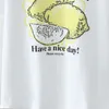 레몬 프린트 티 셔츠 여자 여름 oneck orangic cotton tshirt 여자 패션 캐주얼 짧은 슬리브 tshirt 옷 스트리트웨어 240403