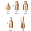 Nordic Golden Vase Vase Gold Flower Vase Home Tabletop Ornements Home Wedding Flowerpot Tot Vases Derfor Decorative