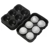 Whisky Ice Cube Maker Ball Mold Mold Brick Round Bar Accessiories Högkvalitativ svart färg Ice Mold Kitchen Tools