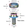 xingxi m8x15mm pitch1.0mmマウンテンバイクセンター車軸ボルト自転車アクセサリー用防水クランク固定ネジ