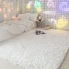 Teppiche langes Haar Schlafzimmer Teppich Wohnzimmer voller moderner einfacher Innenrau 22