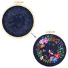 1 SET FLOWER DIY Handgjorda broderade handarbeten Set Brodery Material Package Cross Stitch Sewing Supplies Home Decor