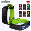 Display a colori Jingtider P1 Plus Smart Band Blene Pressure Heart Frequenza Monitoraggio Bracciale Smart IP67 IP67 per iOS Android