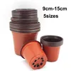 50st Plant Pot Planting Flower Nursery Starter Cup Grow Home Flowerpot Gardening Container med Hollows Garden Tool