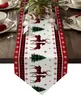 Christmas Snowflake Elk Table de Noël Table des coureurs de mariage décorations de table de fête pour la nappe pour le Nouvel An Cadeaux de Noël