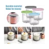 Mixers Ice Cream Pints Cup, Ice Cream Containers with Lids for Ninja Creami Pints NC301 NC300 NC299AMZ Series Ice Cream Maker