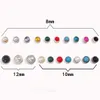 10-20set rivets de garnitures pour les yeux de chat rond pour étalons en cuir Garment en cuir Colgure de ceinture portefeuille Sac de porteage