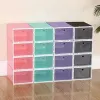 Plastic Foldable Multicolor Shoes 30Pcs Set Clear Home Shoe Rack Organizer Stack Display Box Storage Boxes FY8676 0410