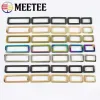 Meetee 5/10/20 stcs Metalen Webbing Assucles Square Bag Backpack Riem Buckle Dog Collar Clasps Diy Hardware Accessoires