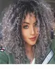 Dark Grey Ombre Lace Front Short Bob Wigs Curly Colored Human Hair Wigs Peruvian Virgin Hair 1B Gray Remy Wig Pre Plucked2837688