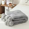 Coperte europea Luxury Chenille Pelliccia Pianna Coppate Copertina Knitting Tail SCARF DECORATIVE DOAD COPERCHI