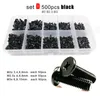 500/750pcs M1.2 M1.4 M1,6 M2 M3 Mini Micro Phillips Тонкий пластиковый винт с плоской головкой для ноутбука набор ассортимента