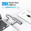 HUBS RSHTECH USB C HUB 10 Гбит/с 4IN1 TYPEC TO USBC 3.2 GEN 2 PORTABLE USB C HUBS Multiport Adapter для Thunderbolt/Type C ноутбук