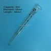 10st/Lot Glass Sharp Bottom Centrifugal Tube utan täckning, laboratorieteströr med graderade linjer, kapacitet 5/10/15/20 ml