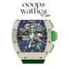 Designer Mens Watch Brand Luxury Watch Automatic Superclone RM11-01 Time Flight Jump 50x42.7mmcarbon Fibre Sapphire