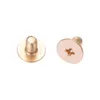 10pcs / sac Round Round Head Anneau Pikes Punk Brass Garment Rivet Stud avec vis pour chapeau / chaussure / cuir / sac Cas de téléphone Choker Artisanat DIY