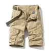 Summer Shorts Mens Work Clothes Casual Capris Tide Brand Straight Tube Multi Bag Men