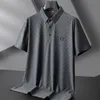 8xl 7xl 6xl Summer Ice Silk Pola traspirante uomo Magliette a petrolio a piombo a manicotto corto Shirt di oversize da uomo a padella sciolta camicie 240402