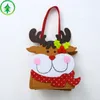 Mini Christmas Gift Bags Christmas Fleece Tote Bag New Year's Decor Elk Santa Claus Candy Handbag For Kid Xmas Gift Cadeau Noel