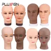 Pusign Clear Inventory billigt manekinhuvud för peruker 1 st/lot manikin huvud för display peruker hattar skalligt huvud afro brun perukhuvud