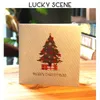 3d Weihnachtssegenkarte mit Grußkarte Weihnachtsgeschenkzubehör Diy Segen Nachricht Weihnachtsbaumkarte S01458