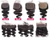 Topp spetsstängning 4x4 5x5 6x6 13x4 13x6 360 Frontal Swiss Lace Hair Piece Glamorous Brasilian Body Wave Human Hair Stängning8335071