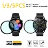 Soft Protectiom Film für Huawei Uhr GT 3 42mm/46mm Smartwatch PMMA+PC -Bildschirmschutzabdeckung (nicht Glas) Beschützer