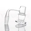 Saldatura a fumo in quarzo banger di frullatore da 14 mm un chiodi a bordo smussati completamente saldati per bong d'acqua in vetro tamponare