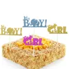 10pcs/Lot Girl oder Boy Cake Topper Happy Birthday Party Dekorationen Cupcake Topper für Babyparty Kinder Geburtstagstorte Dekoration