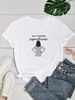 Greys Anatomy Women Funny Print Ladies T-shirt Girl Y2K Basis O-collar White Shirt Short