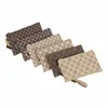 Designer Luxury Bag Women's Wallet Pu Walls Vintage Cellphe Clutch Multifuncal Purse stor kapacitet kuverthandväska 66i7#
