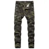 Jeans maschile stretch camuflage mounflage jein pantaloni maschio slim fit multi tasche cargo pantaloni hip hop jogger