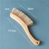 Natural Solid wooden bed brush cleaning brush broom bristles mane dusting sofa bed sheet sweep bed brushes 31.5cm*20cm*5cm