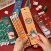 1 set 6 adet Noel HB Kırtasiye Okul Ofisi Tedarikleri Öğrenci Hediyesi Ödülü Yaratıcı Kawaii Pencil