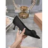 High Women's 2024 Spring New Water Diamond Bow Pointed Shallow Mouth Cat Black Genuine Leather Slim Heels