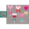 5pcs Valentine Lollipop Met Mure Dies Pochoir cardiaque pour carte-cadeau Crafre