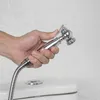 Shower Douche Toilet Bidet Sprayer Kit Chrome Polished Brass Bathroom Wall Mount Single Cold Valve Handheld Bidet Shattaf Set