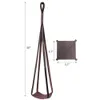 PU Leather Plant Hanger Hanging Planter Flower Pot Holder Home Decor For Indoor Plants Cactus Succulent